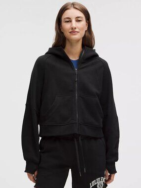 Lululemon Scuba Hoodie oversized full zip (black)